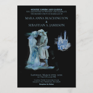 Invitation *~* Couple de château médiéval Château Amoureux Ma