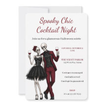Couple de squelettes élégants pour une soirée cock