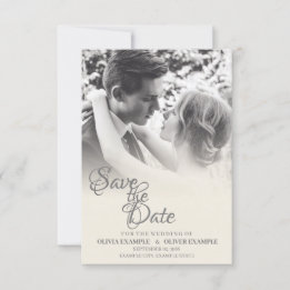 Invitation Couple Mariage baiser en monochrome