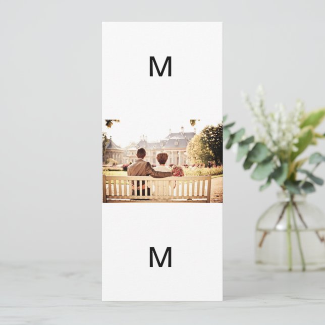 Invitation Couple Mariage Bench Marié Couple Marié Marié (Debout devant)