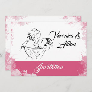 Invitation Couple Vintage en baise