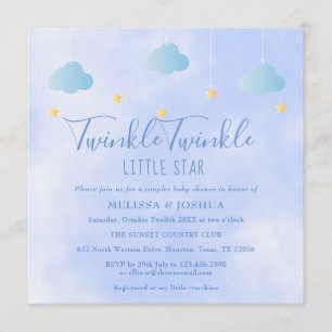 Invitation Couples Baby shower Twinkle Twinkle Little Star