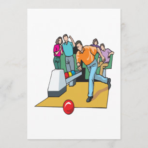 Invitation Couples Bowling