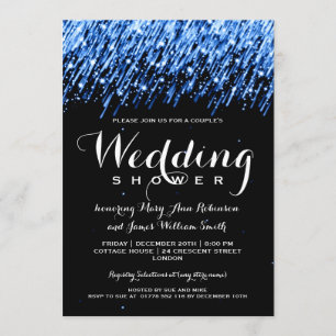 Invitation Couples Douche aux étoiles "Sapphire Blue"