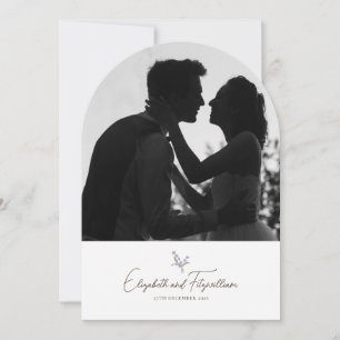 Invitation Couples minimalistes main dans la main