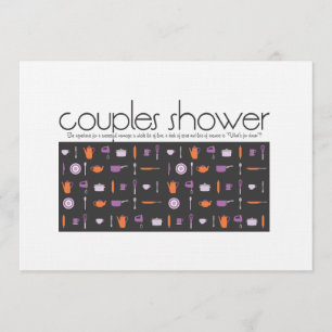 Invitation Couples Shower - Cuisine