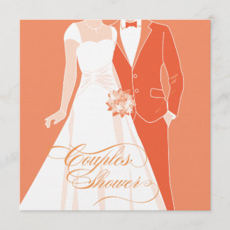 Invitation Couples Shower - Orange