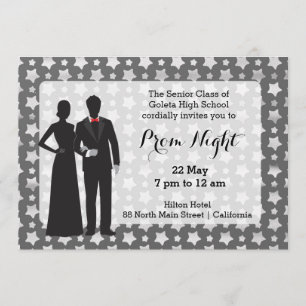 Invitation Couples Silhouette Tableau Noir