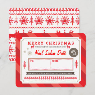 Invitation Coupon cadeau de vacances personnalisé par Origami