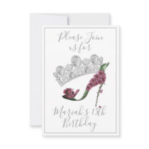 Couronne d'argent, chaussure à talon haut Floral F
