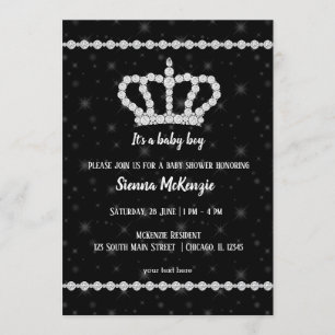Invitation Couronne de diamants scintillants - choisissez vot