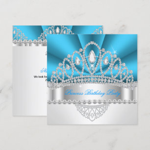 Invitation Couronne de fête d'anniversaire de la princesse Di