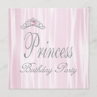 Invitation Couronne de Fête d'anniversaire de princesse pour