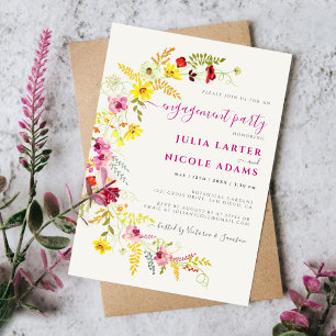 Invitation Couronne de fleurs d'orchidée sauvage violette pou
