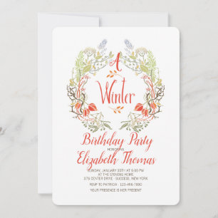 Invitation Couronne de l'Hiver