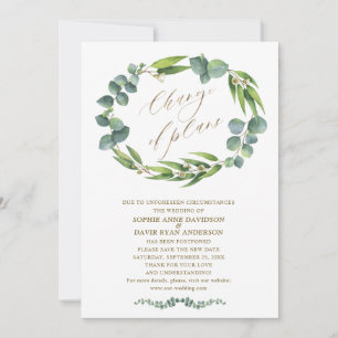 Invitation Couronne de mariage au charme de l'eucalyptus Chan