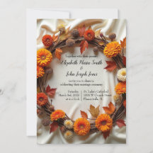 Couronne de mariée d'automne