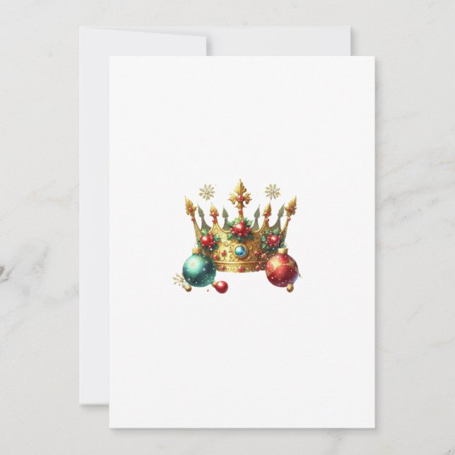 Invitation couronne de noel (Devant)