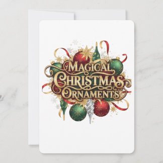 Invitation Couronne de Noël magique et chandelles de vacances