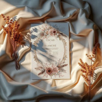 Couronne de plumes bohème fleurs roses mariage dor