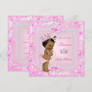 Invitation Couronne de princesse ethnique pour Baby Shower ro