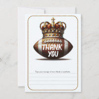 Couronne d'or Roi du football Anniversaire Merci