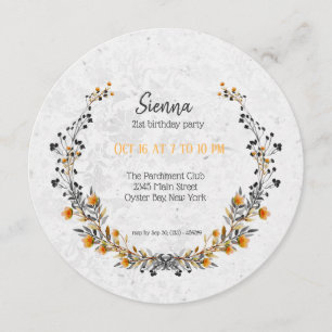 Invitation Couronne élégante pour toutes les occasions