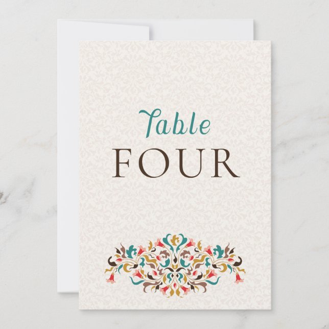Invitation Couronne florale élégante moderne pour numéro de t (Devant)