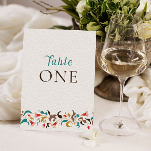 Invitation Couronne florale élégante moderne pour numéro de t