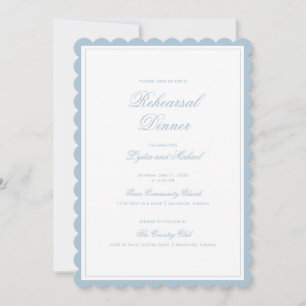 Invitation Couronne Florale Élégante Monogramme Dîner de Répé