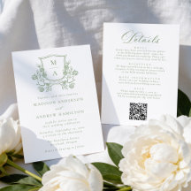 Couronne Florale Verte Élégante Tout en Un Mariage