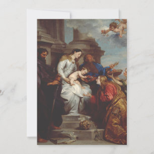 Invitation Couronnement de sainte Rosalie par Antoine van Dyc