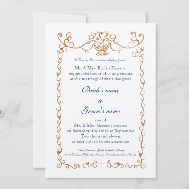 Invitation Couronnez-les (Devant)