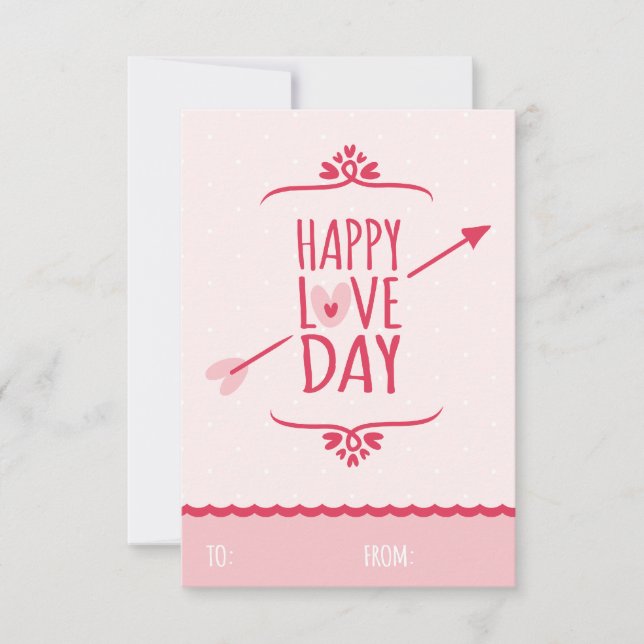 Invitation Cours de classe d'amour doux Saint-Valentin pour e (Devant)