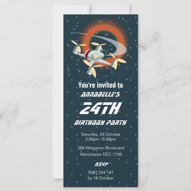 Invitation Course de drones (Devant)