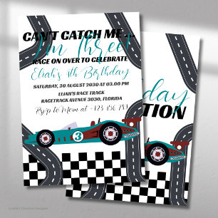 Invitation Course de voiture d'anniversaire Need for Speed
