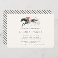 Course moderne Horse Derby Party équestre