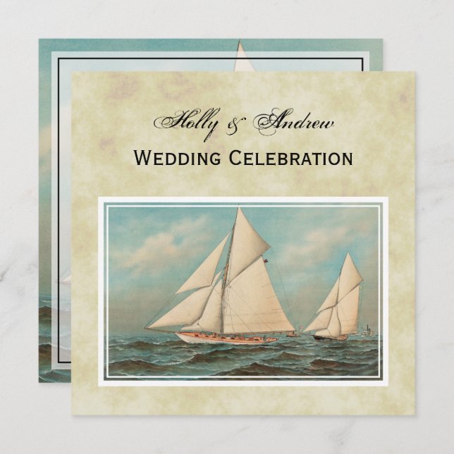 Invitation Course Nautique Vintage Yachts #1 (Devant / Derrière)