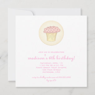 Invitation courte à gâteau