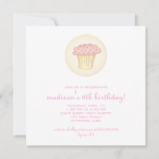 Invitation courte à gâteau