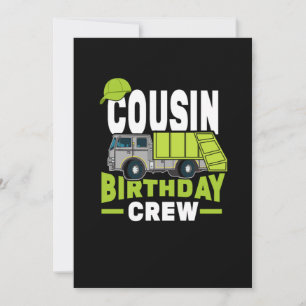 Invitation Cousin Anniversaire Équipement Chariot