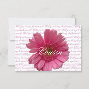 Invitation Cousin S'il vous plaît être Bridesmaid