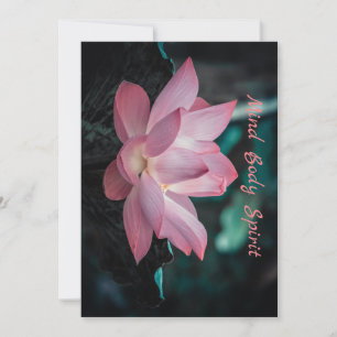 Invitation Coussin Fleur Lotus de l'Esprit corporel personnal