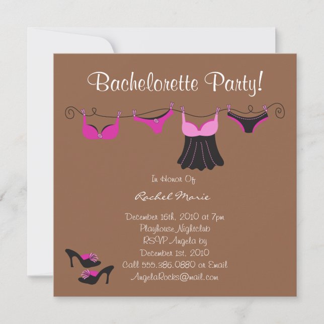Invitation Coute Bachelorette (Devant)