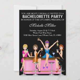 Invitation Coutume chic Invtiation de coup de Bachelorette