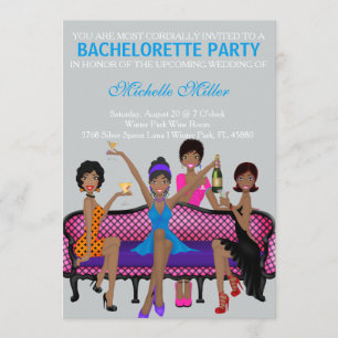 Invitation Coutume chic Invtiation de coup de Bachelorette
