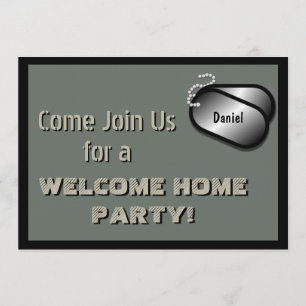 Invitation Coutume militaire de célébration de maison