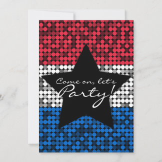 Invitation Couture blanche et bleue