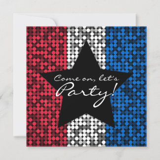 Invitation Couture blanche et bleue