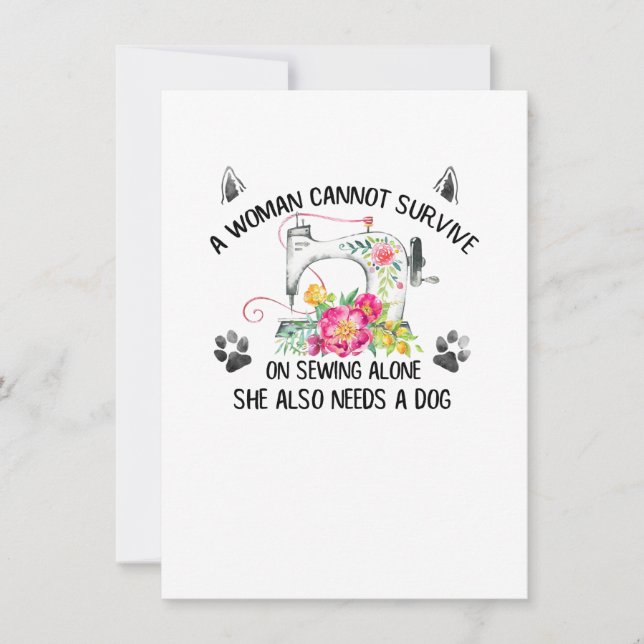 Invitation Couture| Une Femme Ne Peut Survivre Seule À La Cou (Devant)